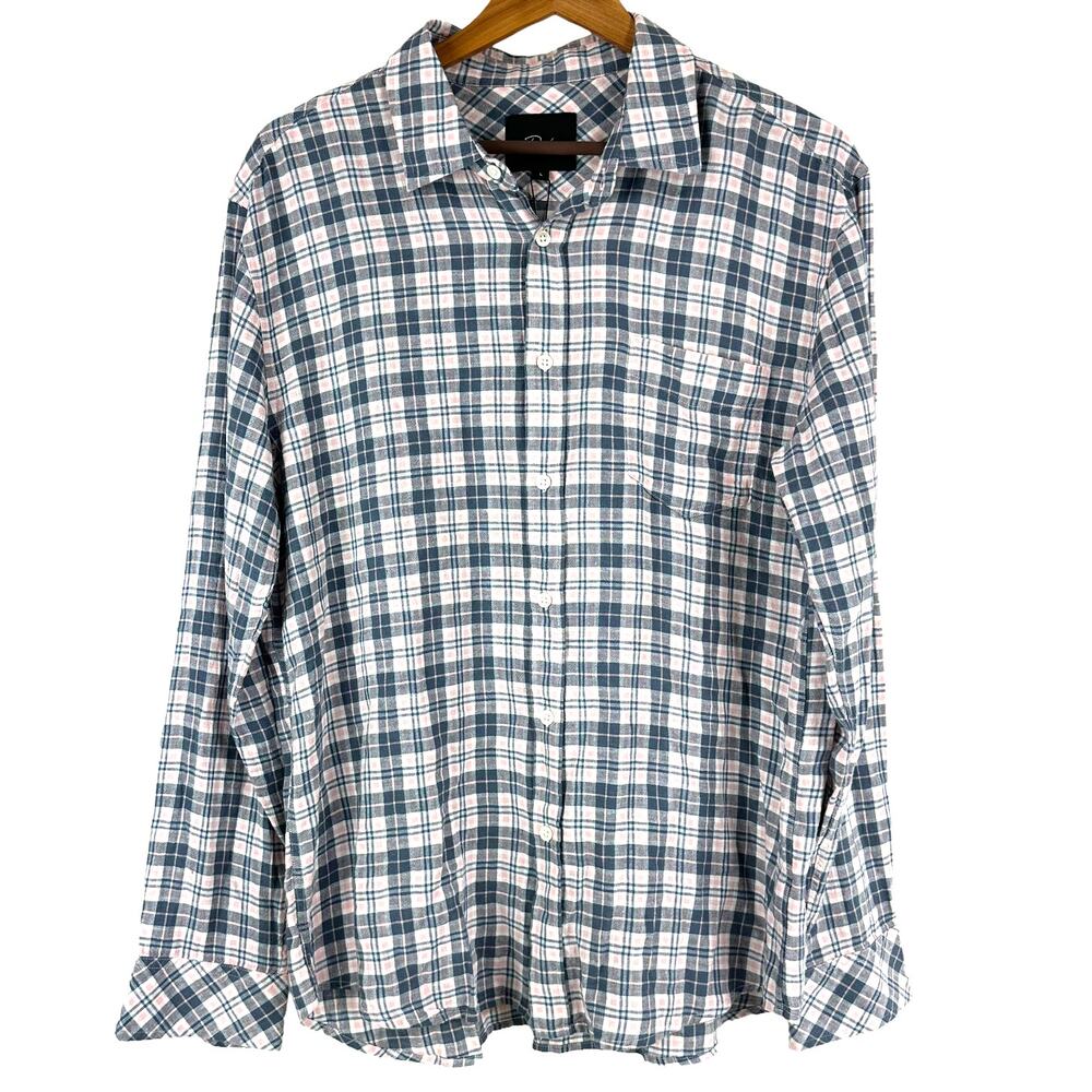 Rails NWT Connor Plaid Linen Blend Button Up LS S… - image 3